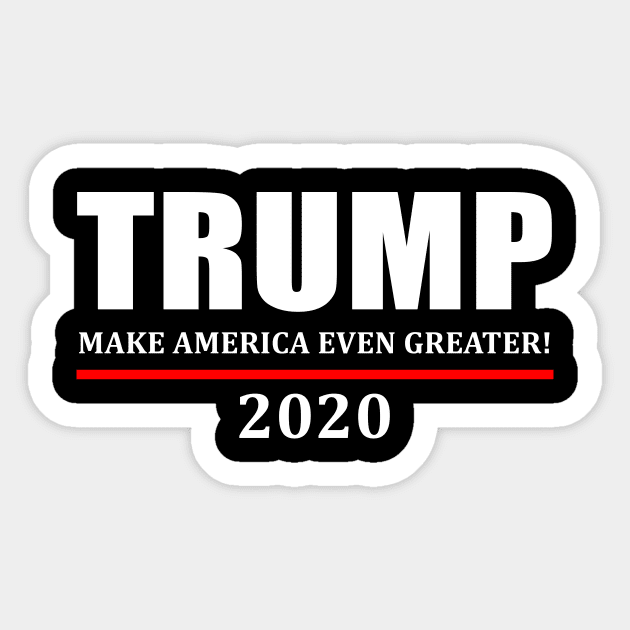 Donald Trump 2020 Sticker by evermedia